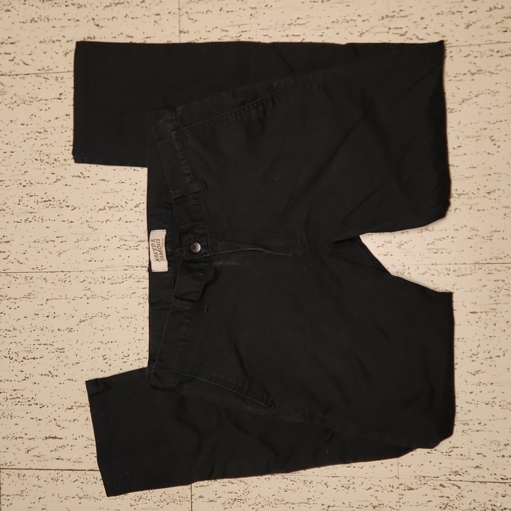 Naked & Famous Denim Black Slim Straight Leg Jeans